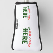 カスタマイズスタイリッシュ可能な白モダン検証済みブランド ゴルフヘッドカバー (回転90)