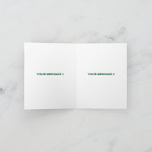 カスタマイズスタイリッシュ可能な白モダン検証済みブランド サンキューカード (内部)