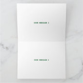 カスタマイズスタイリッシュ可能な白モダン検証済みブランド サンキューカード (内部)