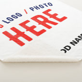 カスタマイズスタイリッシュ可能な白モダン検証済みブランド シェルパブランケット (3/4)