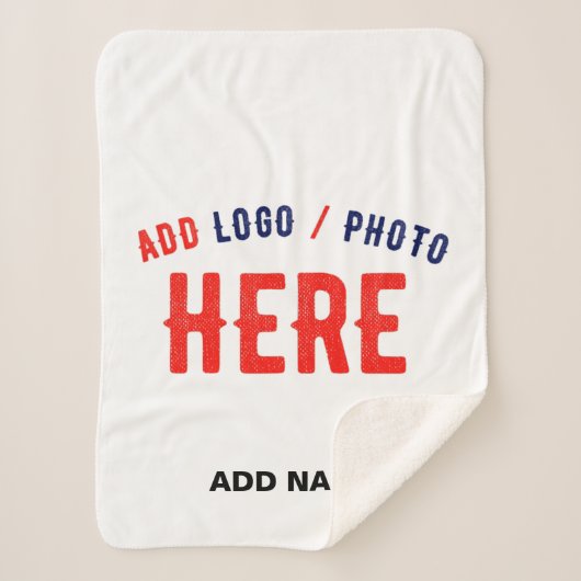 カスタマイズスタイリッシュ可能な白モダン検証済みブランド シェルパブランケット (正面)