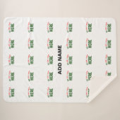 カスタマイズスタイリッシュ可能な白モダン検証済みブランド シェルパブランケット (正面(横))