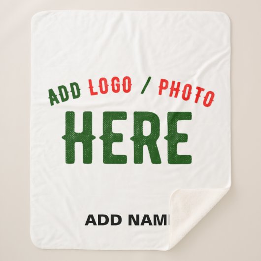 カスタマイズスタイリッシュ可能な白モダン検証済みブランド シェルパブランケット (正面)