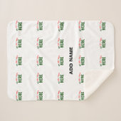 カスタマイズスタイリッシュ可能な白モダン検証済みブランド シェルパブランケット (正面(横))