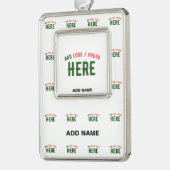 カスタマイズスタイリッシュ可能な白モダン検証済みブランド シルバープレートフレームオーナメント (左)