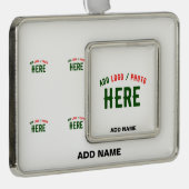 カスタマイズスタイリッシュ可能な白モダン検証済みブランド シルバープレートフレームオーナメント (右)