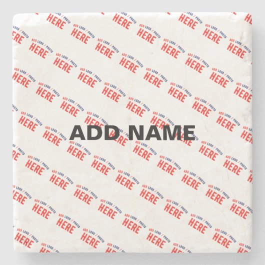 カスタマイズスタイリッシュ可能な白モダン検証済みブランド ストーンコースター (正面)