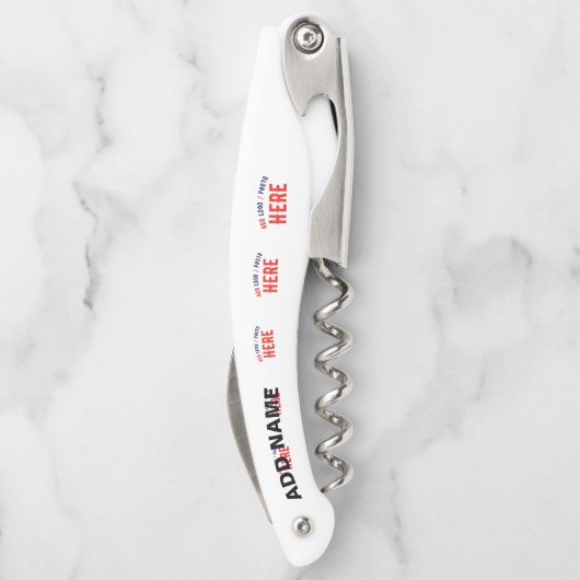 カスタマイズスタイリッシュ可能な白モダン検証済みブランド ソムリエナイフ (裏面)