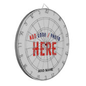 カスタマイズスタイリッシュ可能な白モダン検証済みブランド ダーツボード (正面左)