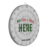 カスタマイズスタイリッシュ可能な白モダン検証済みブランド ダーツボード (正面左)