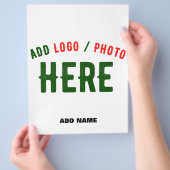 カスタマイズスタイリッシュ可能な白モダン検証済みブランド チラシ (手)