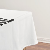 カスタマイズスタイリッシュ可能な白モダン検証済みブランド テーブルクロス (インサイチュ)