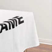 カスタマイズスタイリッシュ可能な白モダン検証済みブランド テーブルクロス (インサイチュ)