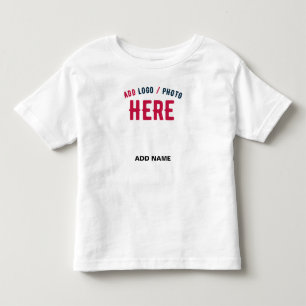カスタマイズスタイリッシュ可能な白モダン検証済みブランド トドラーTシャツ