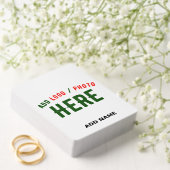 カスタマイズスタイリッシュ可能な白モダン検証済みブランド トランプ (インサイチュ (ウェディング))