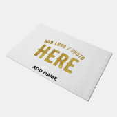 カスタマイズスタイリッシュ可能な白モダン検証済みブランド ドアマット (アングル)