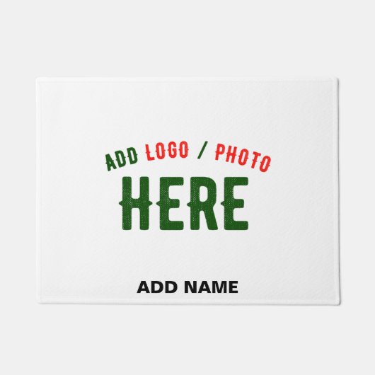 カスタマイズスタイリッシュ可能な白モダン検証済みブランド ドアマット (正面)