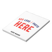 カスタマイズスタイリッシュ可能な白モダン検証済みブランド ノートパッド (回転)