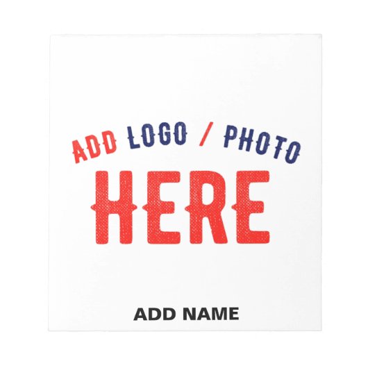 カスタマイズスタイリッシュ可能な白モダン検証済みブランド ノートパッド (正面)