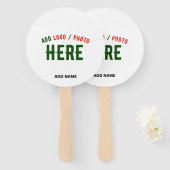 カスタマイズスタイリッシュ可能な白モダン検証済みブランド ハンドファン (正面&裏面)