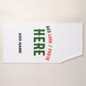 カスタマイズスタイリッシュ可能な白モダン検証済みブランド バスタオル (バスタオル)