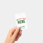 カスタマイズスタイリッシュ可能な白モダン検証済みブランド バッジ (手持ち)