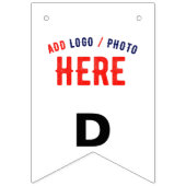 カスタマイズスタイリッシュ可能な白モダン検証済みブランド バンティングフラッグ (第2の旗)