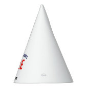 カスタマイズスタイリッシュ可能な白モダン検証済みブランド パーティーハット (右)