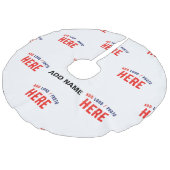 カスタマイズスタイリッシュ可能な白モダン検証済みブランド フェイクリネンツリースカート (アングル)