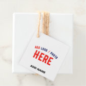 カスタマイズスタイリッシュ可能な白モダン検証済みブランド フェイバータグ (インサイチュ)