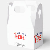 カスタマイズスタイリッシュ可能な白モダン検証済みブランド フェイバーボックス (見開き)