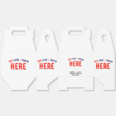 カスタマイズスタイリッシュ可能な白モダン検証済みブランド フェイバーボックス (見開き)