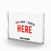 カスタマイズスタイリッシュ可能な白モダン検証済みブランド フォトブロック (右)