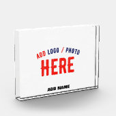 カスタマイズスタイリッシュ可能な白モダン検証済みブランド フォトブロック (左)