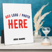 カスタマイズスタイリッシュ可能な白モダン検証済みブランド フォトプラーク (側面)