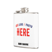 カスタマイズスタイリッシュ可能な白モダン検証済みブランド フラスク (左)