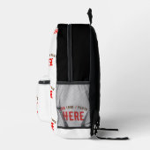 カスタマイズスタイリッシュ可能な白モダン検証済みブランド プリントバックパック (右)