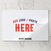 カスタマイズスタイリッシュ可能な白モダン検証済みブランド ペーパーパッド (折り畳み)