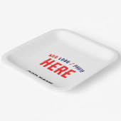 カスタマイズスタイリッシュ可能な白モダン検証済みブランド ペーパープレート (傾斜あり)