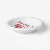 カスタマイズスタイリッシュ可能な白モダン検証済みブランド ペーパーボウル (傾斜あり)