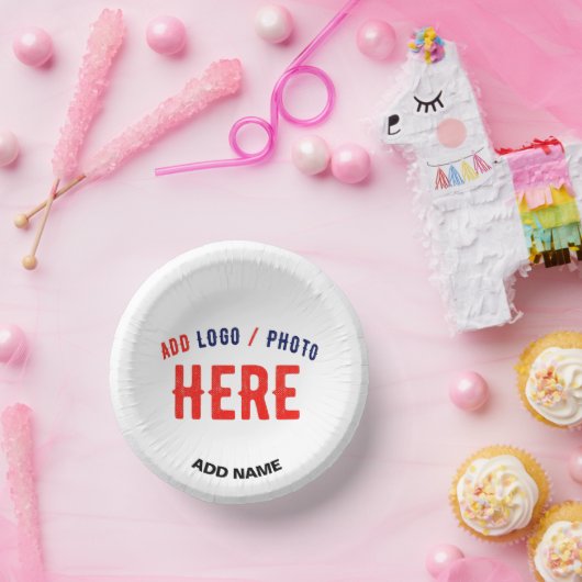 カスタマイズスタイリッシュ可能な白モダン検証済みブランド ペーパーボウル (パーティー)