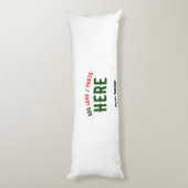 カスタマイズスタイリッシュ可能な白モダン検証済みブランド ボディピロー (裏面 (縦))