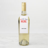 カスタマイズスタイリッシュ可能な白モダン検証済みブランド ボトルネックタグ (ボトル)