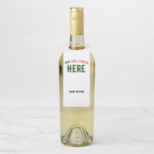 カスタマイズスタイリッシュ可能な白モダン検証済みブランド ボトルネックタグ (ボトル)