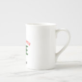 カスタマイズスタイリッシュ可能な白モダン検証済みブランド ボーンチャイナマグカップ (右)