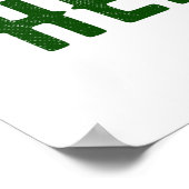 カスタマイズスタイリッシュ可能な白モダン検証済みブランド ポスター (角)