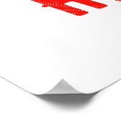 カスタマイズスタイリッシュ可能な白モダン検証済みブランド ポスター (角)