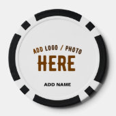 カスタマイズスタイリッシュ可能な白モダン検証済みブランド ポーカーチップ (裏面)
