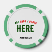 カスタマイズスタイリッシュ可能な白モダン検証済みブランド ポーカーチップ (裏面)