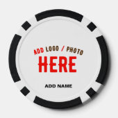 カスタマイズスタイリッシュ可能な白モダン検証済みブランド ポーカーチップ (裏面)